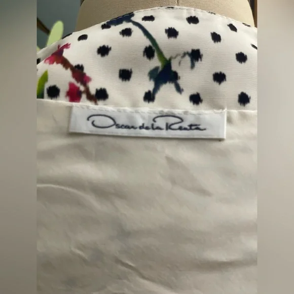 Oscar de la Renta Printed Silk Light Jacket